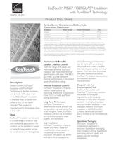 EcoTouch� PINK�  FIBERGLAS�  Insulation  with PureFiber�  Technolog y