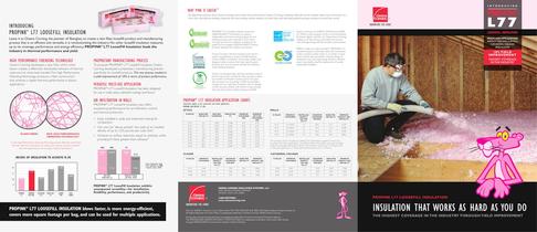  propink � l77 loosefill insulaTion