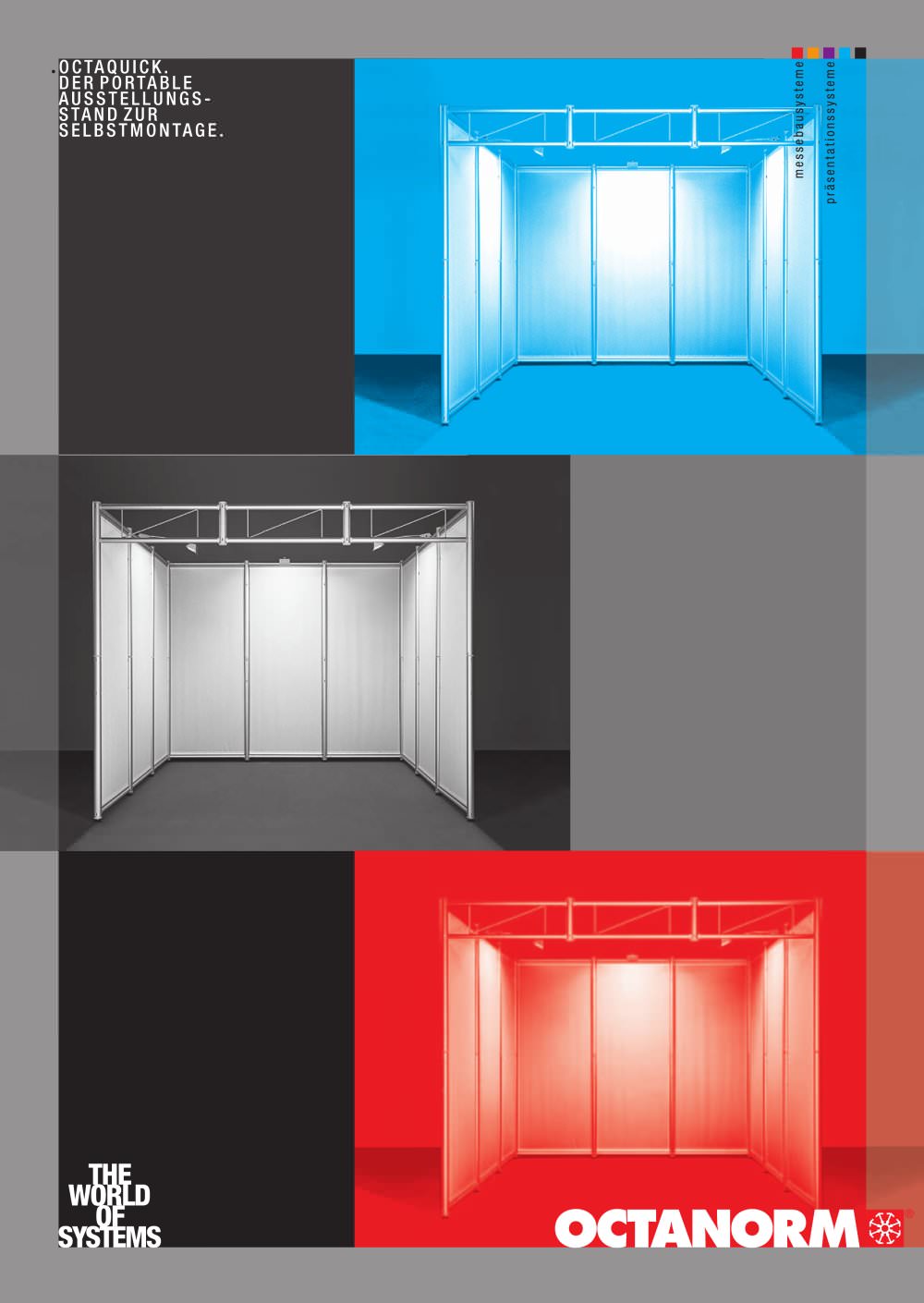OCTAQUICK. DER PORTABLE AUSSTELLUNGSSTAND ZUR SELBSTMONTAGE. - OCTANORM
