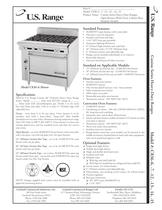 Cuisine Series Open Burner Ranges, C836-6