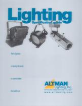 Altman Lighting Standard Product Catalogue 2007