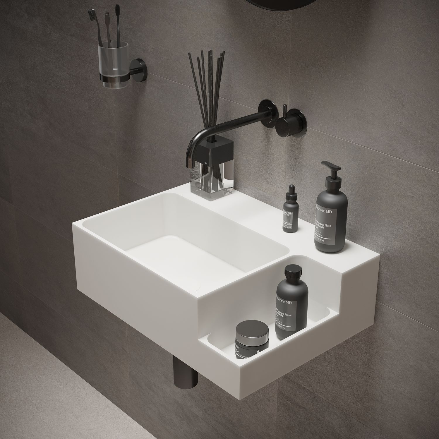 Waschbecken Mit Ablage