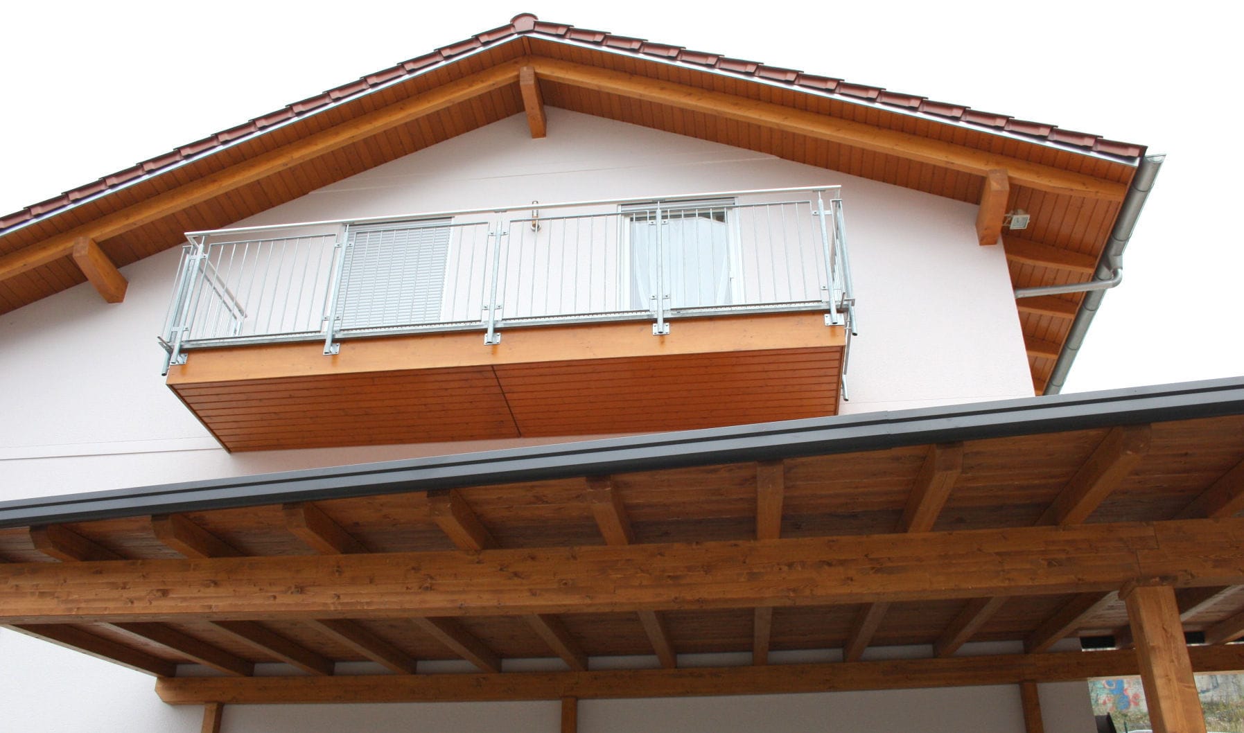 Angebaute Pergola / Holz - PORTICO - Proverbio Outdoor Design