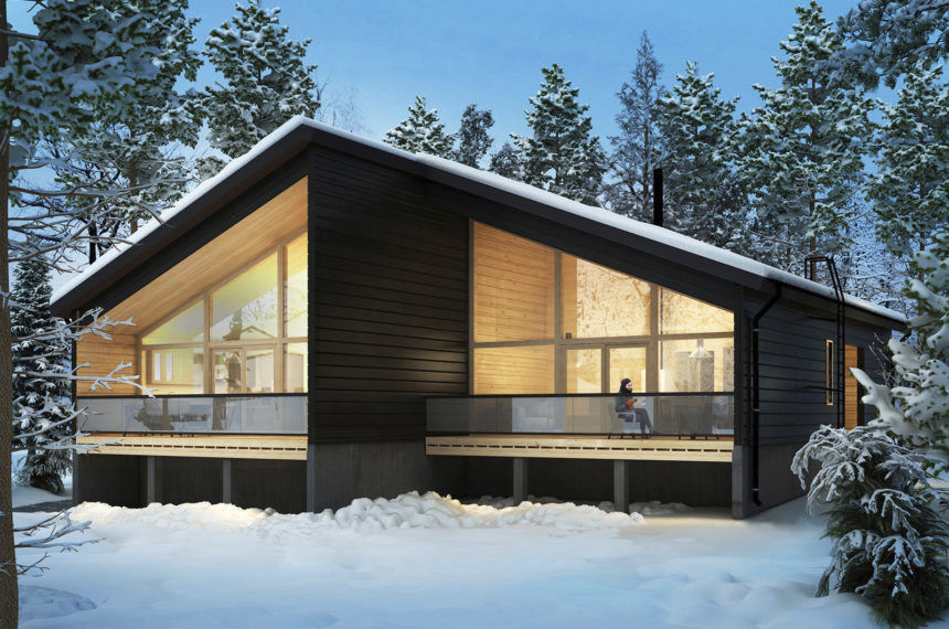 Maisonette Haus Joiku Honka Log Homes Modern Aus Holz Glas