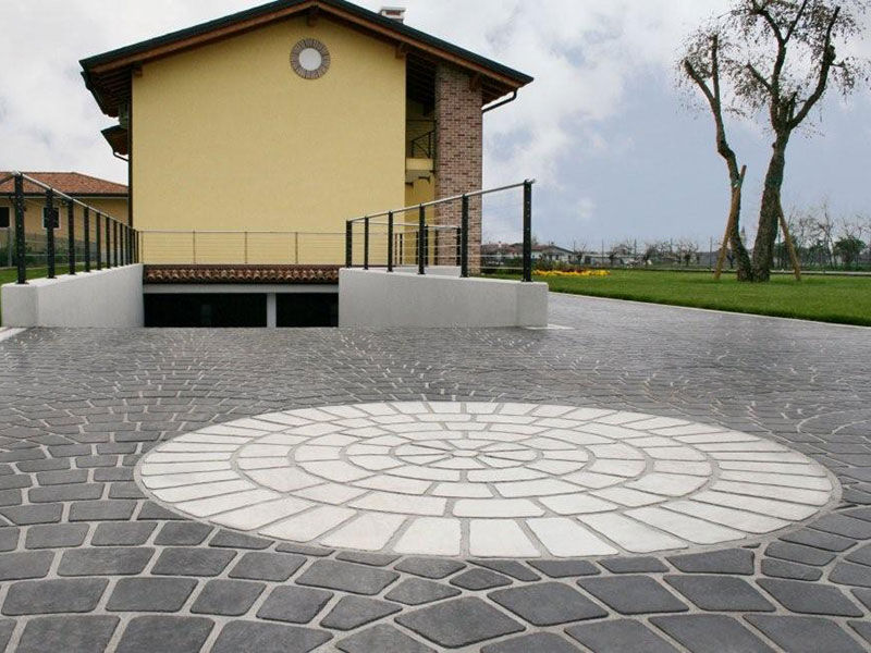 Boden / bedruckter Beton - STENCILTOP FLOOR - IDEAL WORK - für