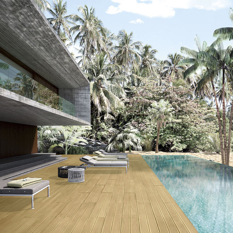 Beton-Terrassendiele - STRIPED - A Cimenteira do Louro - Holzoptik