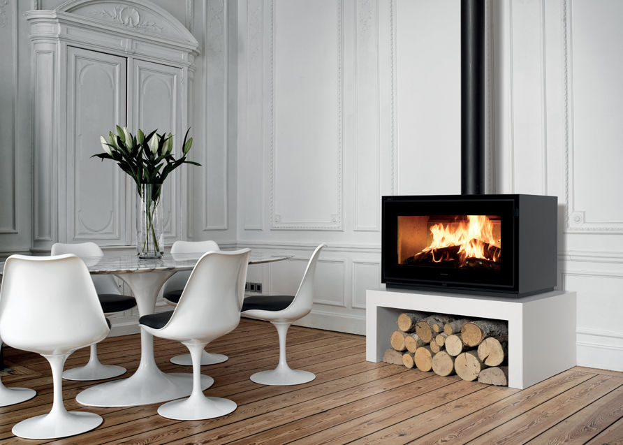 Holz-Kaminofen / Stahl / modern / 5 kW...10 kW - INFINITY 1000