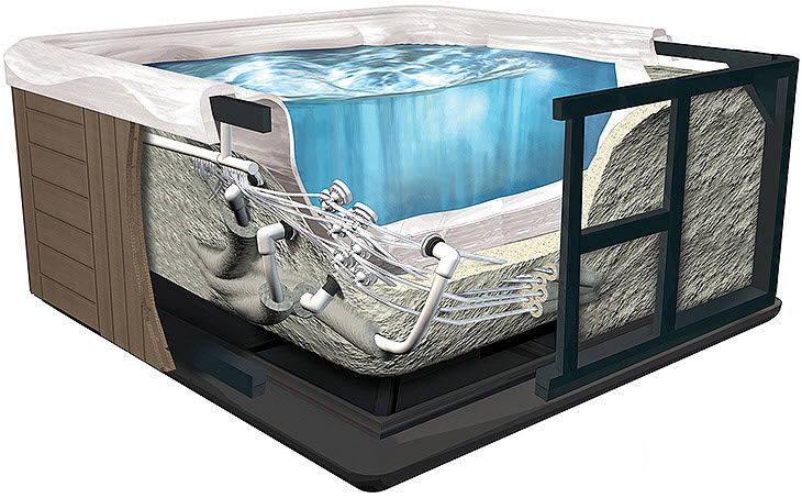 Whirlpool-Thermodecke 1,8x1,8 M – Schwimmende Isolierabdeckung Aus PE, 16 Mm Dick