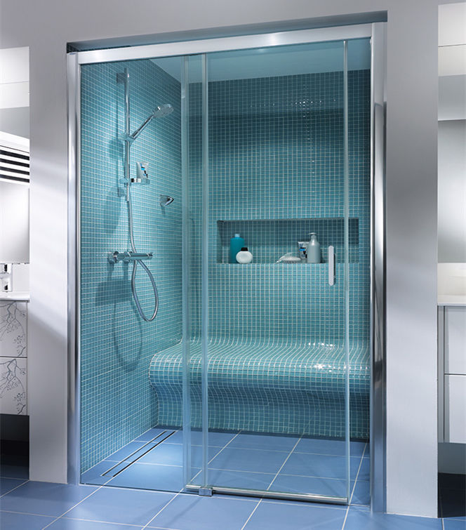 Begehbare Dusche KENDO Mobalpa Glas / mit Schiebetür / rechteckig