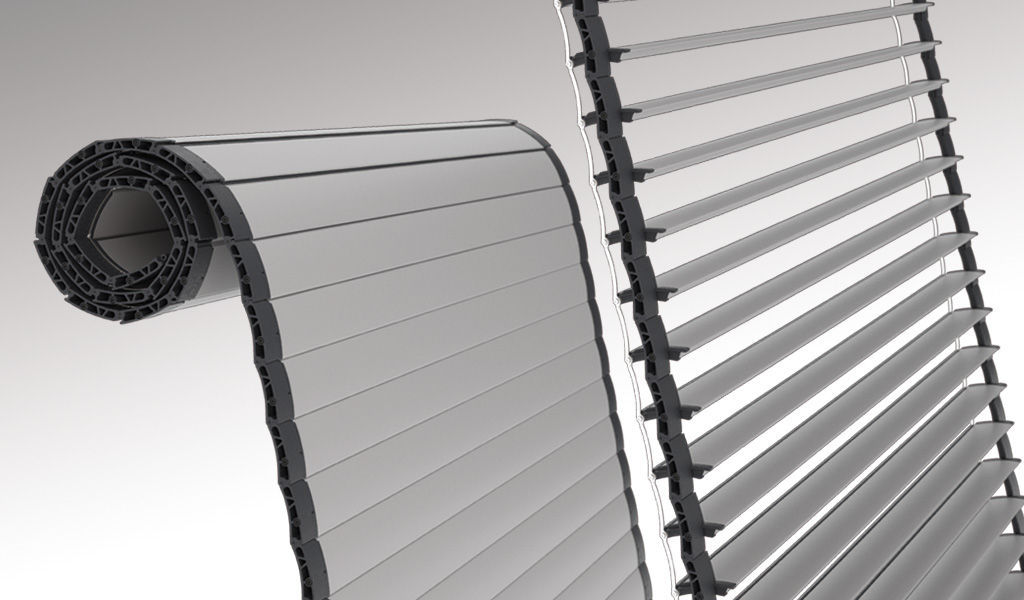 Rollladen ALIKA KIKAU Lamellen / Aluminium / Tür