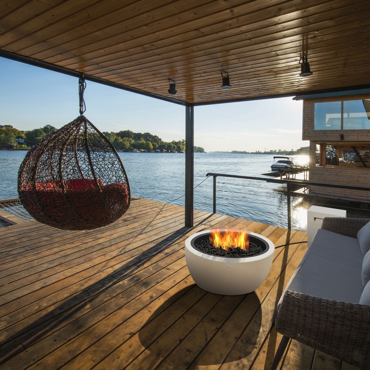 Garten-Feuerstelle / Bioethanol - POD 30 - EcoSmart Fire - Edelstahl