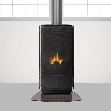 Gaskaminofen - PALOMA - HEAT & GLO® - Metall / Glas / modern