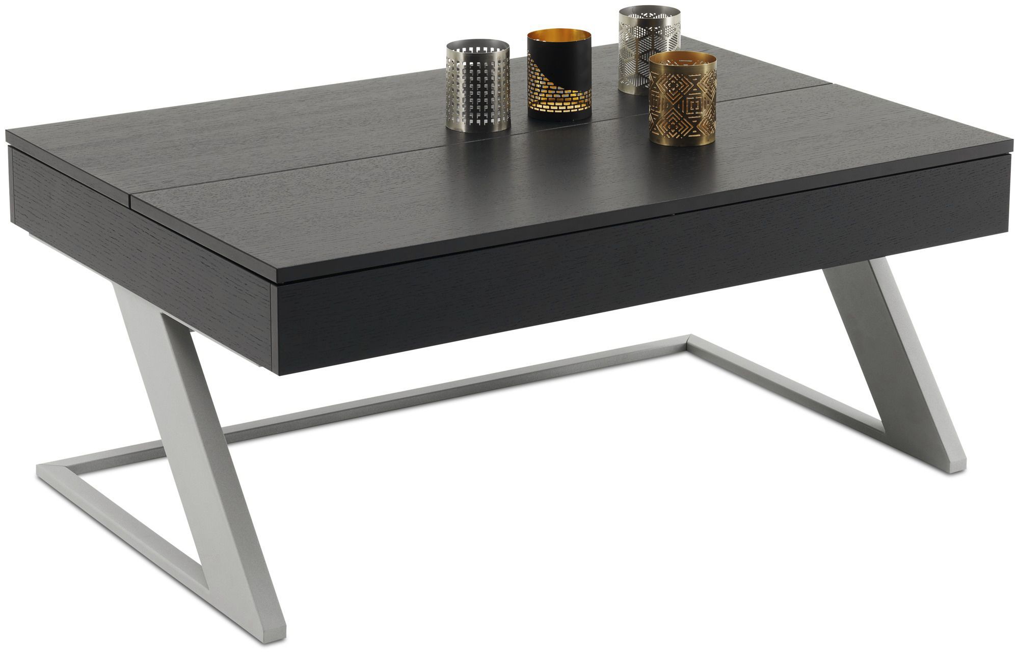 Moderner Couchtisch Aus Mdf Stahl Rechteckig Granville