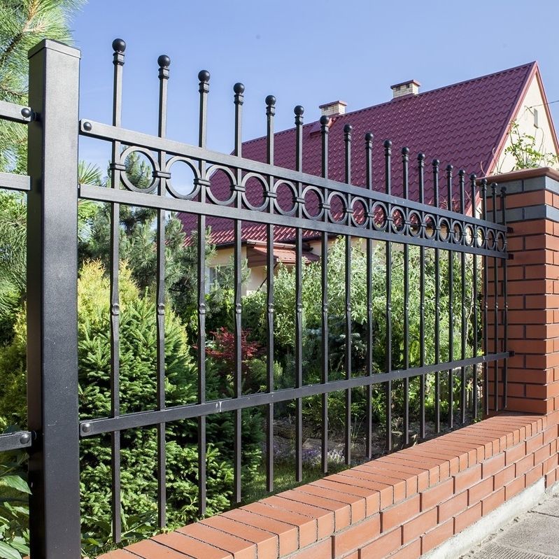 Zaun mit Stangen LUX WISNIOWSKI Garten / aus galvanisiertem Stahl