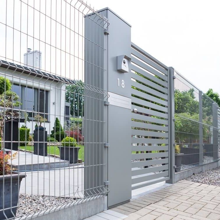 Zaunpfosten aus Kunststein / galvanisiertem Stahl MultiBox WISNIOWSKI