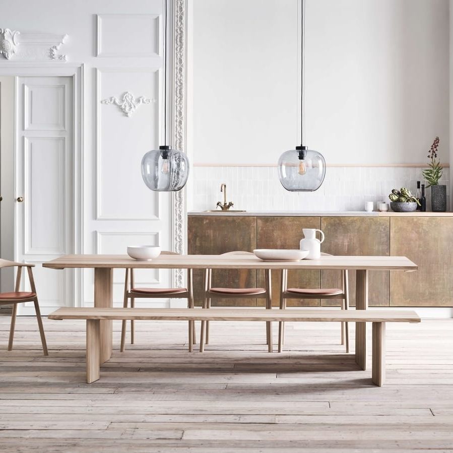 Moderne Bank ALP DINING Steelcase Holz / ohne Rückenlehne / ohne