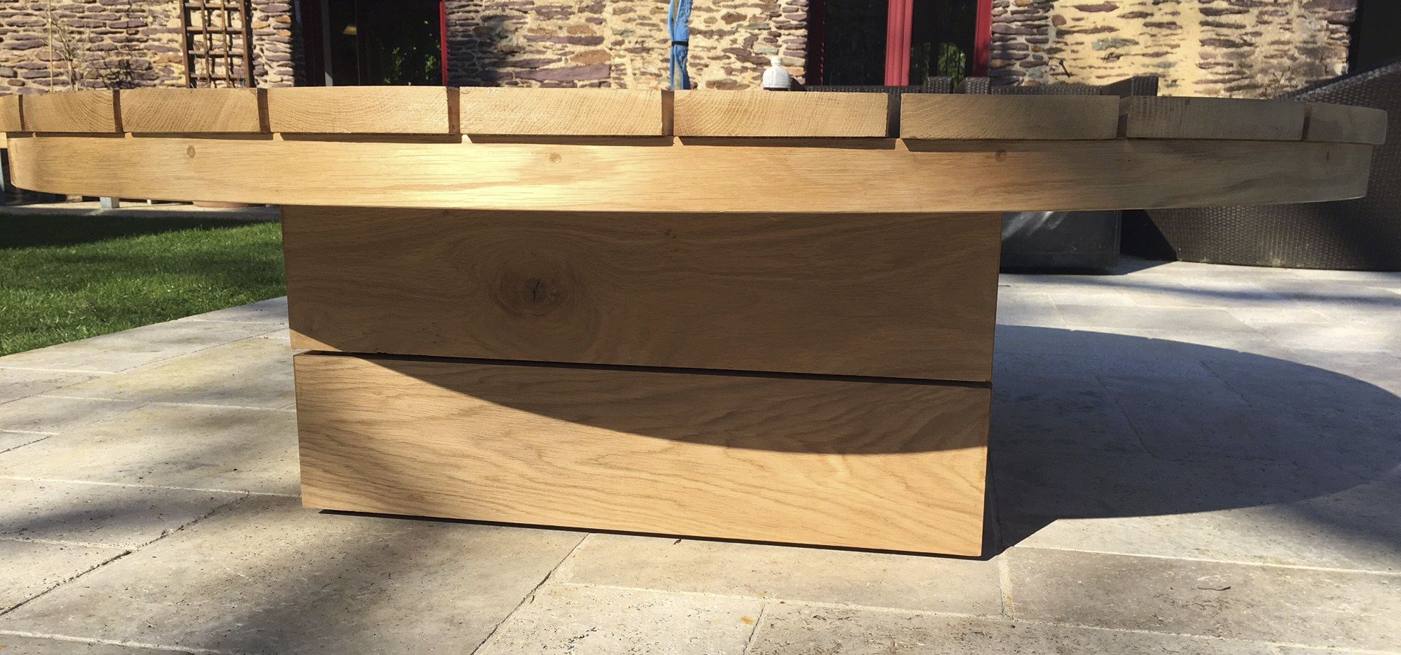 Garten-Feuerstelle / Holz - KRONOS/KUB - Holz / mit Grill