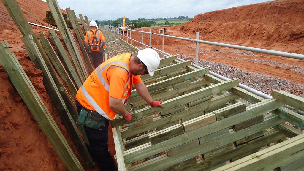 Holz-Stützmauer - PERMACRIB - Phi Group - Modulare