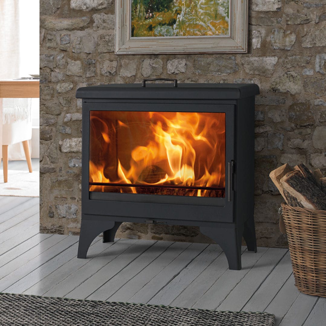 HolzKaminofen BOHEME Panadero 5 kW...10 kW / Multibrennstoff / auf Füßen