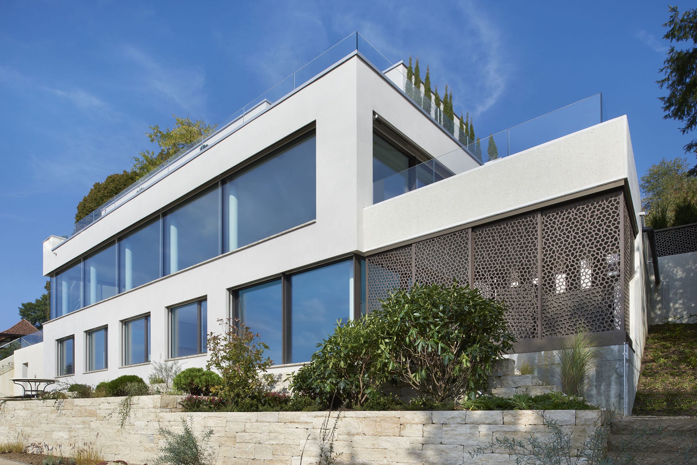 HPL-Geländer / Platten / Außenbereich / für Treppen - PRIVATE VILLA