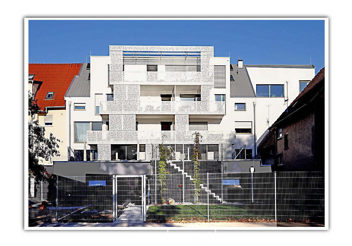 Platten-Seitenbeschattung - BÖBLINGEN, KLAFFENSTEINSTRASSE 10 - Bruag