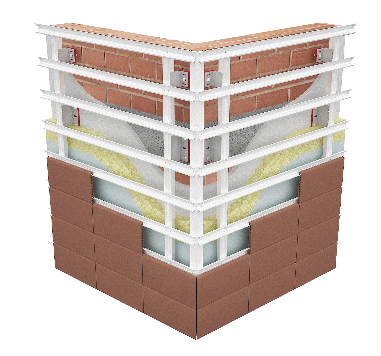 Hinterluftete Fassade Klinker Architon Double Skin Ar C