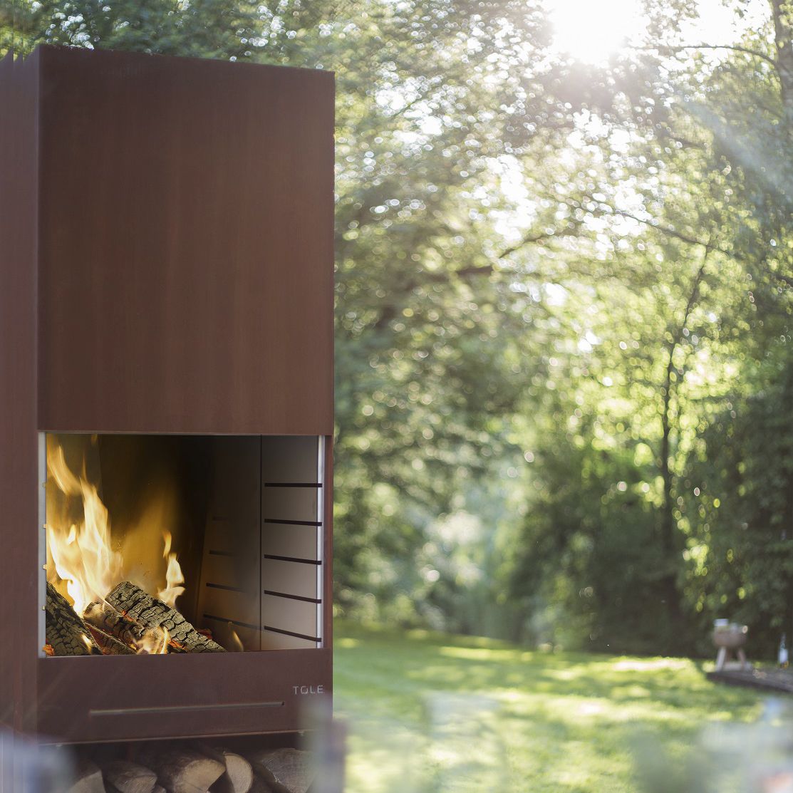 Holzkohle-Gartengrill - K60 - TOLE the outdoor living experience - Holz