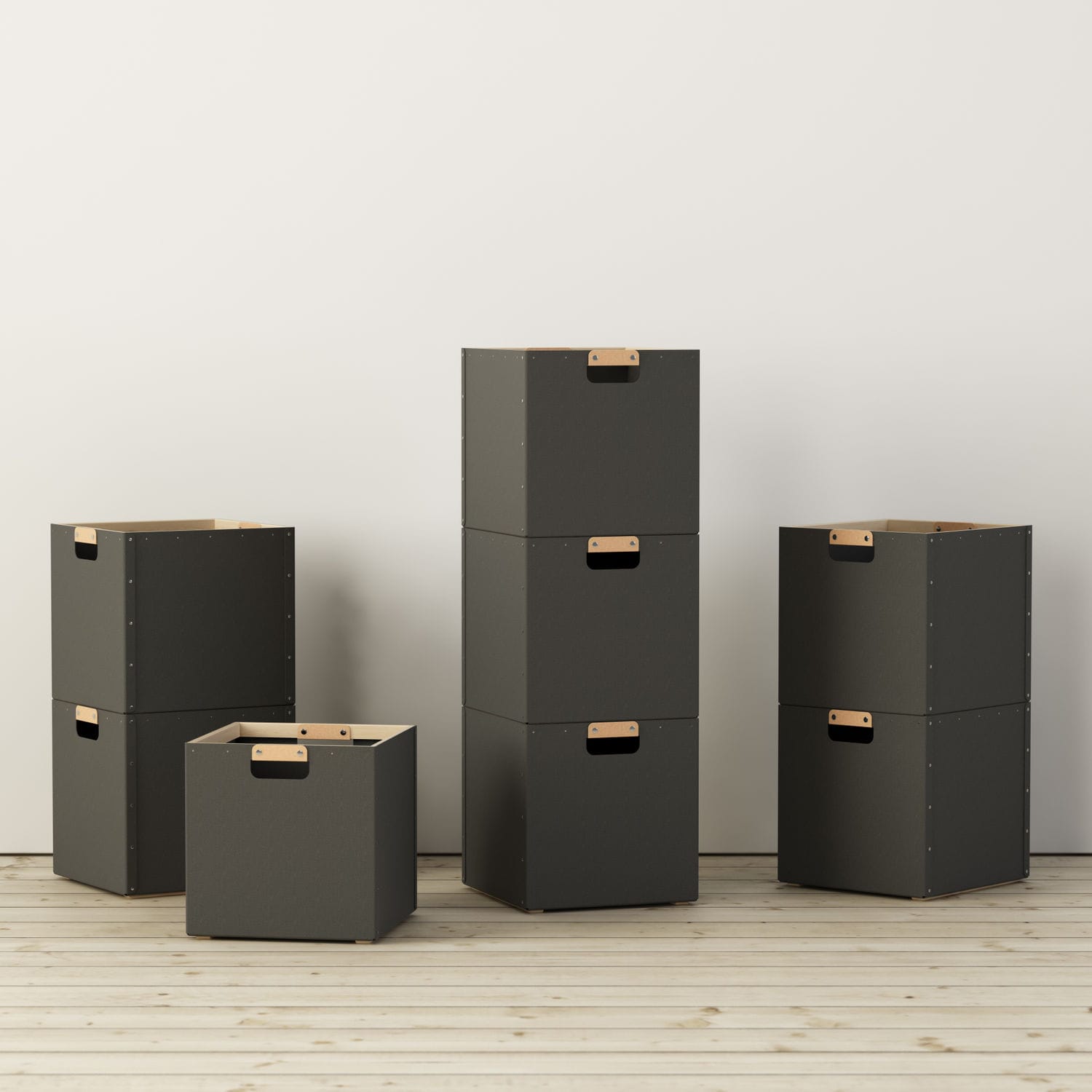 Holz-Aufbewahrungsbox - SABINE - GLIMAKRA - Leder / Karton