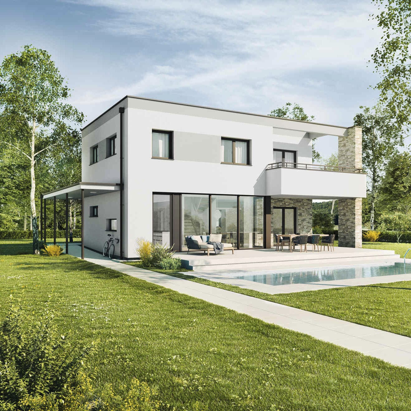 Fertigbauhaus ESPRIT LARGE Vario Haus Öko / Modul / passiv