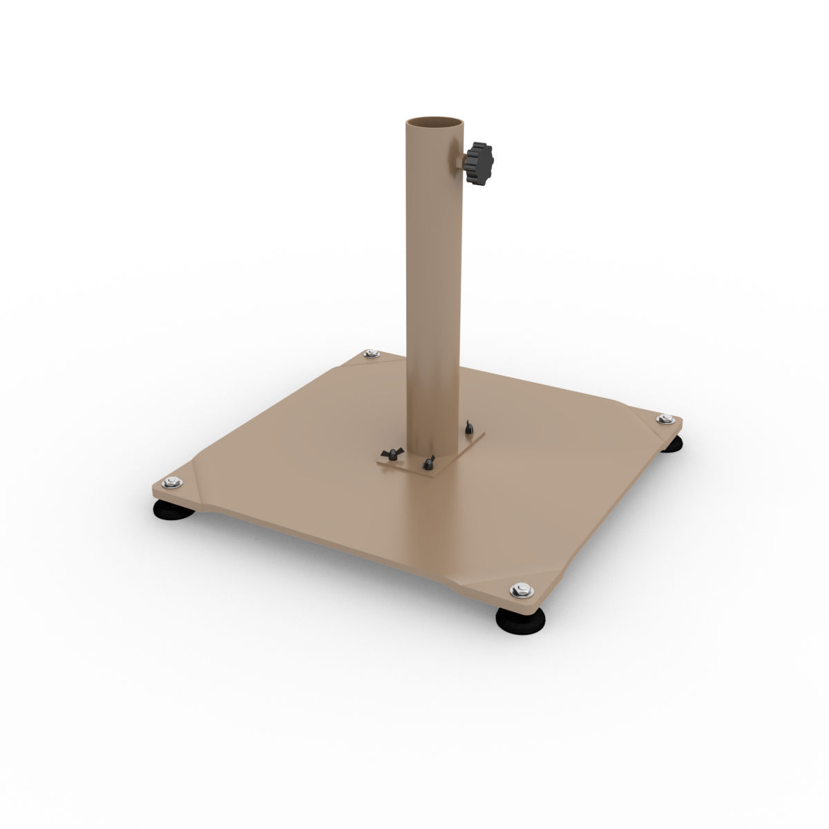 MetallSonnenschirmständer BASE 50X50X0,5 E 50X50X2 Poggesi