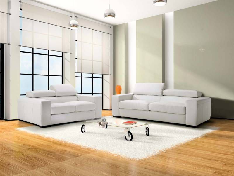 Modulsofa RIO Very Sofa weiß / Stoff / Leder