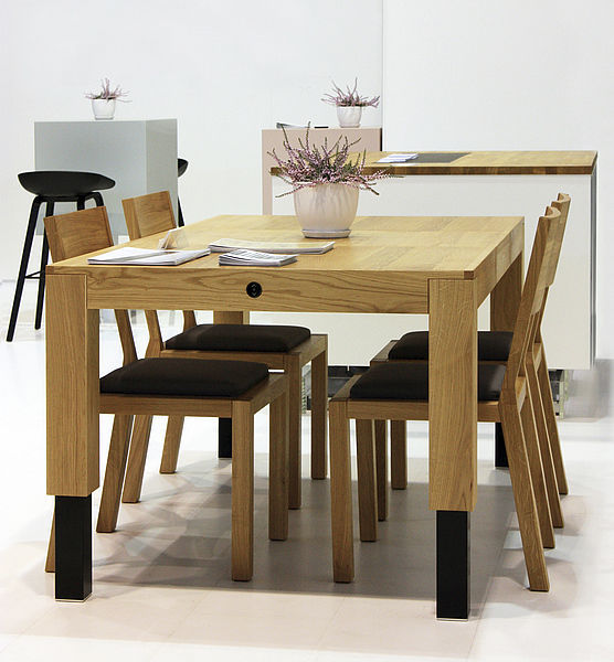 Moderner Esstisch / Holz / rechteckig / Auszieh - ROBO - MILONI