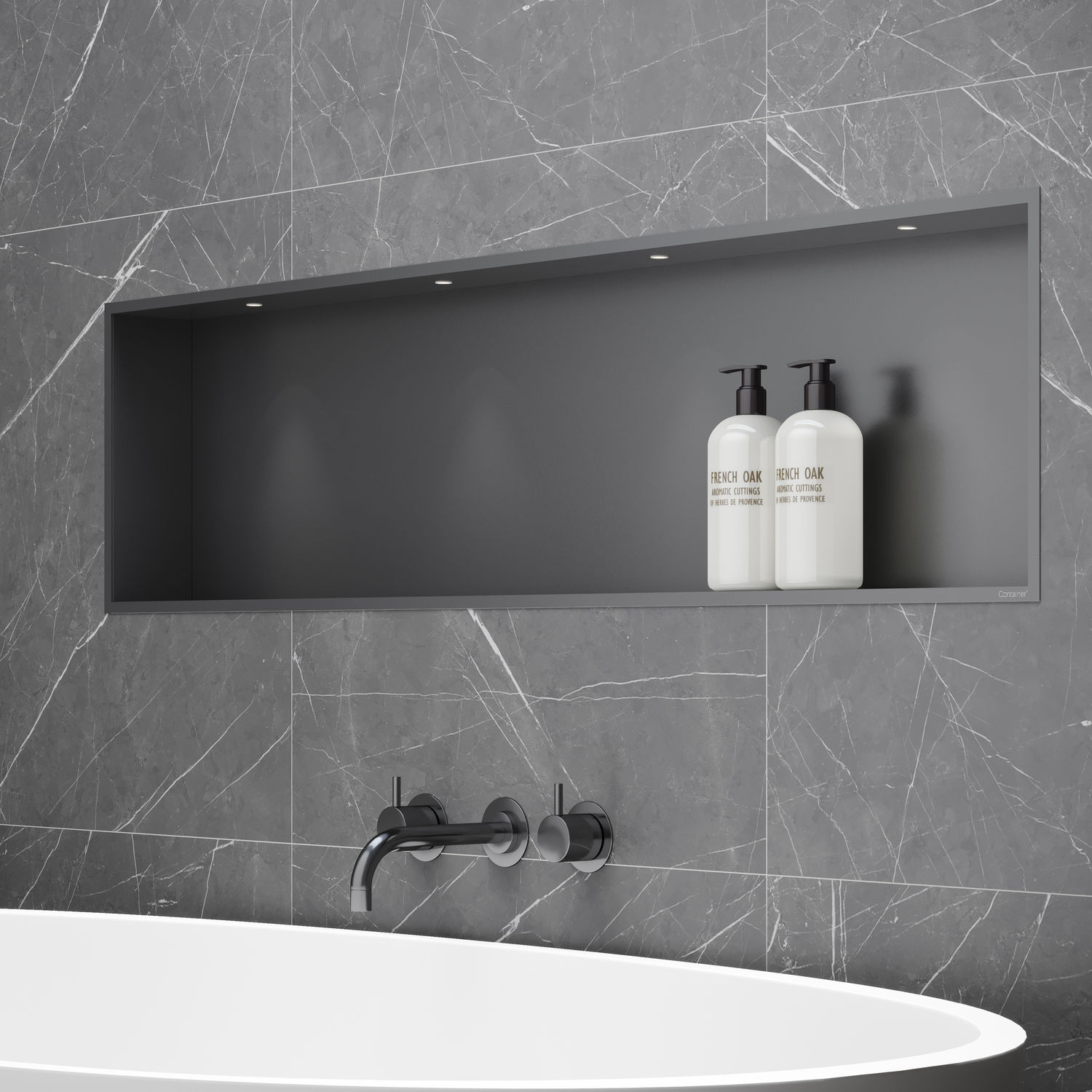 Edelstahl-Nische - F-BOX - ESS Easy Drain - rechteckig / quadratisch