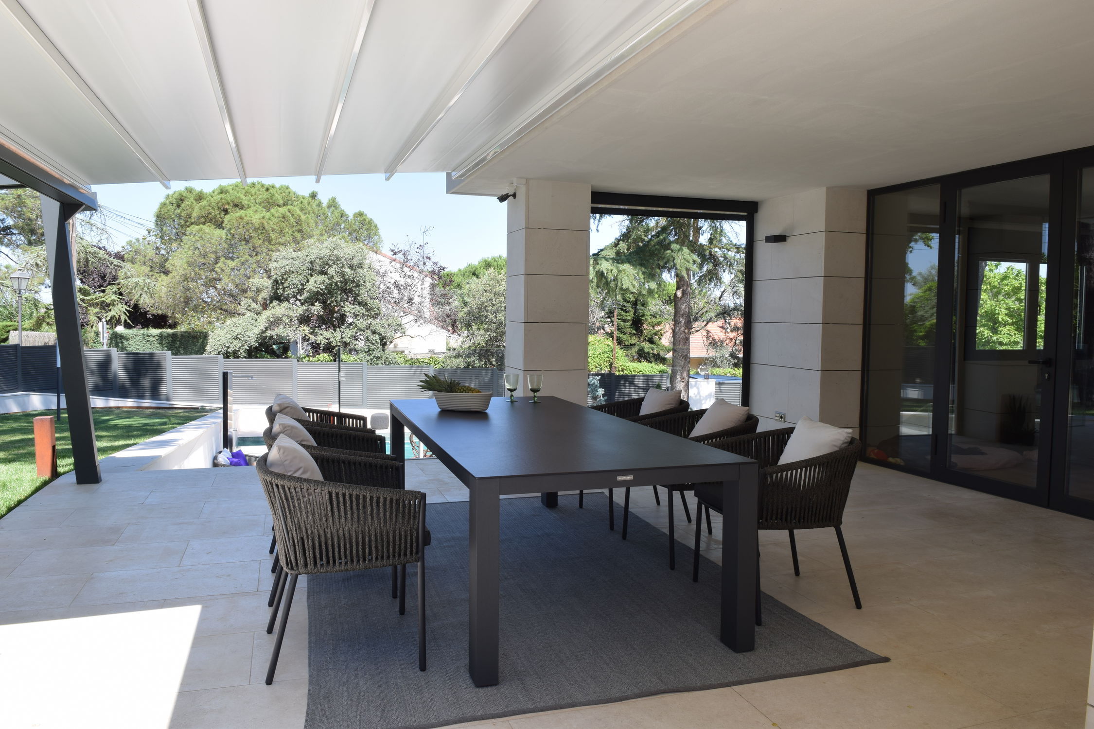 Moderner Esstisch - LUNCH 12 - GreenDesign - Aluminium / rechteckig