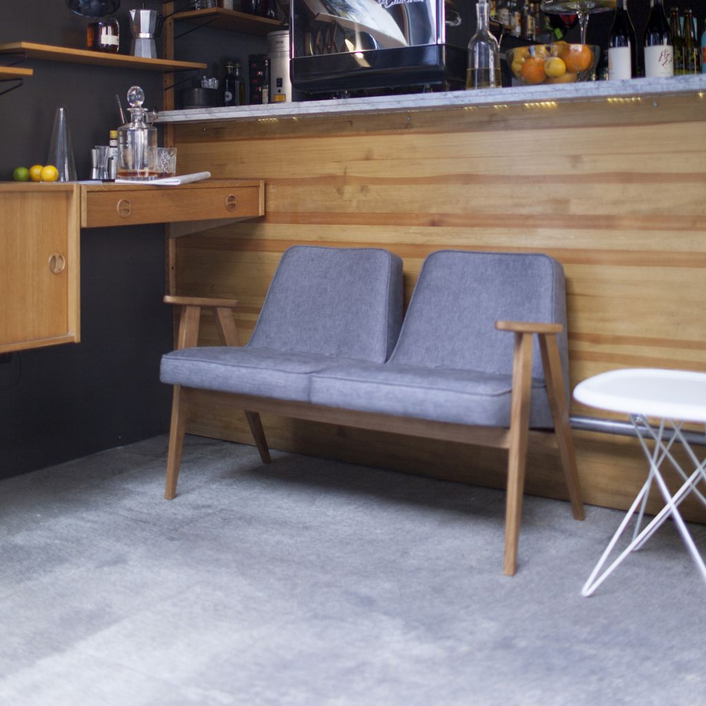 Moderne Polsterbank - LOFT : TWO-SEATER - 366 Concept - Stoff / aus