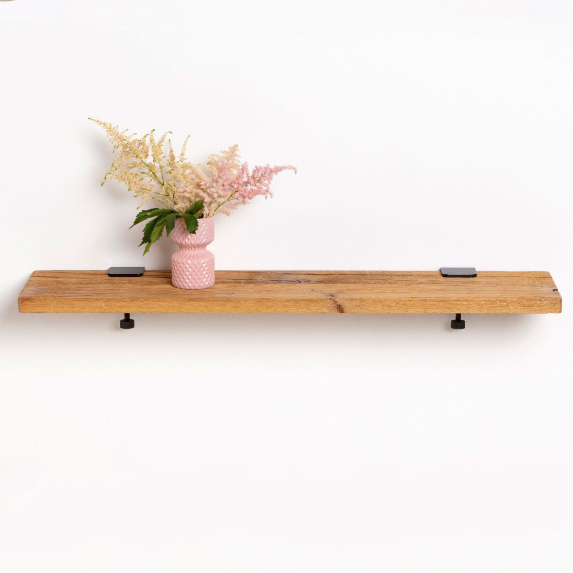 Wandmontiertes Regal TIPTOE Modern Eiche Pulverbeschichteter Stahl wandmontiertes-regal-tiptoe-modern-eiche-pulverbeschichteter-stahl