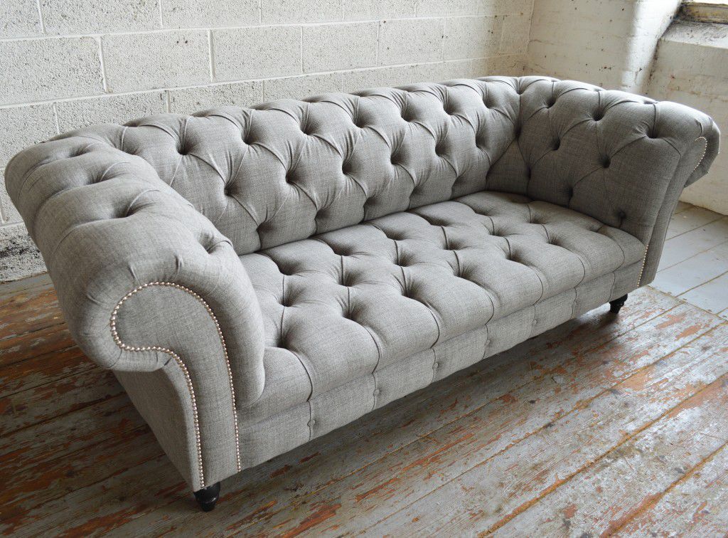 ChesterfieldSofa / Wolle / aus Mahagoni / 2 Plätze ROMFORD Abode Sofas