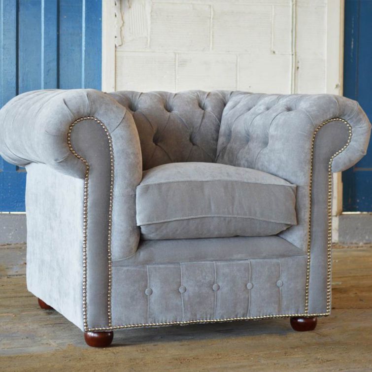 ChesterfieldSessel SOHO Abode Sofas Samt / grau