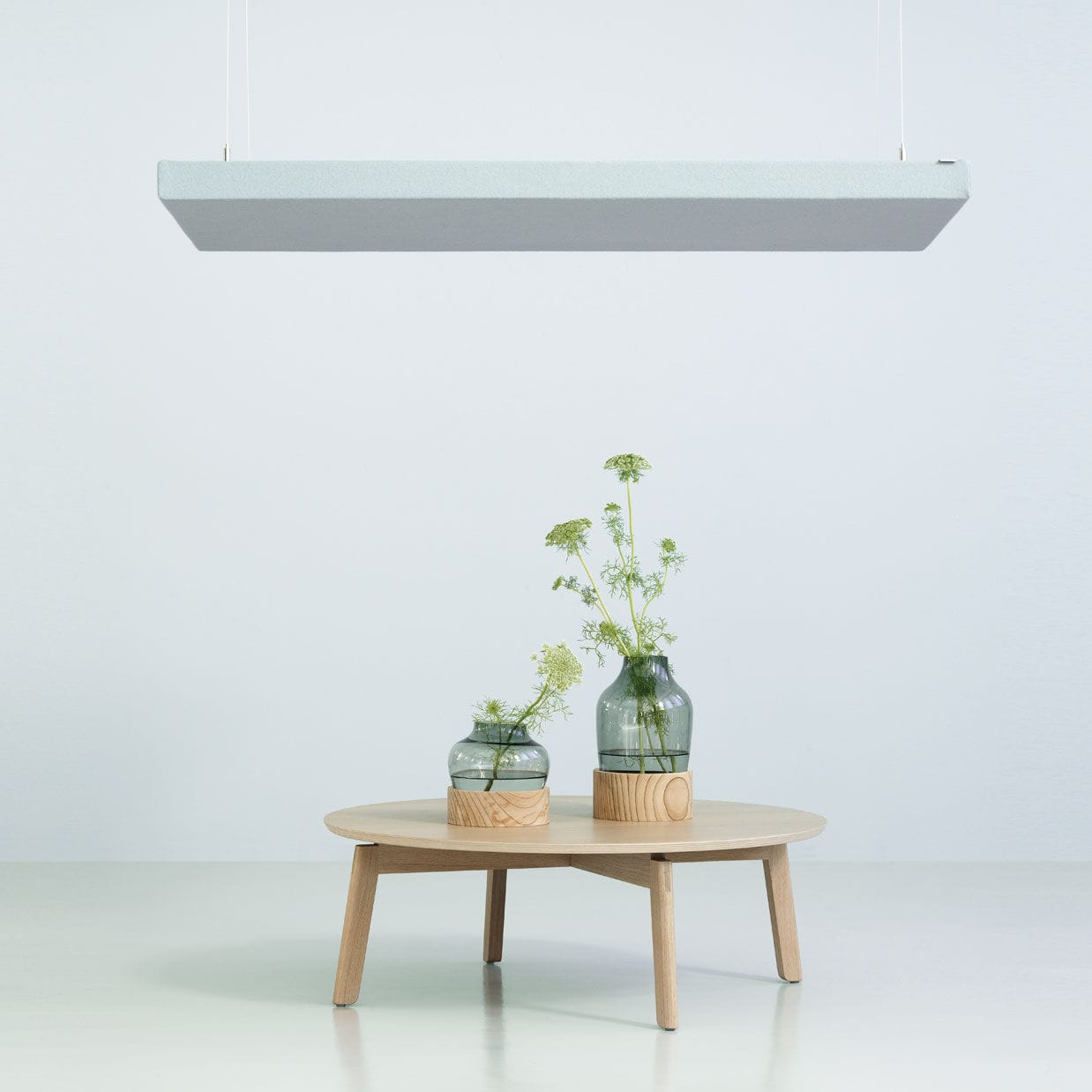 Abgehängte Decke / Stoff - DEZIBEL - ZilenZio - Inselform / Akustik / Dekor