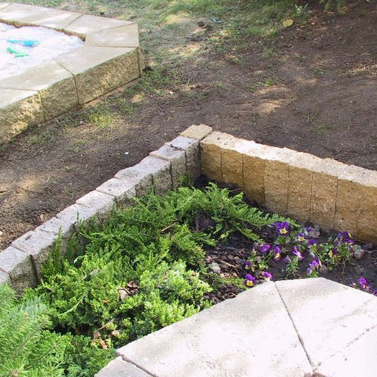 Randstein für Garten 65600 KB BLOK Beton / rechteckig