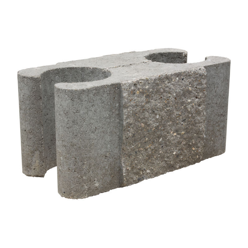 Hohlbetonstein BARRIER BLOK KB BLOK für Stützmauer / hochbelastbar