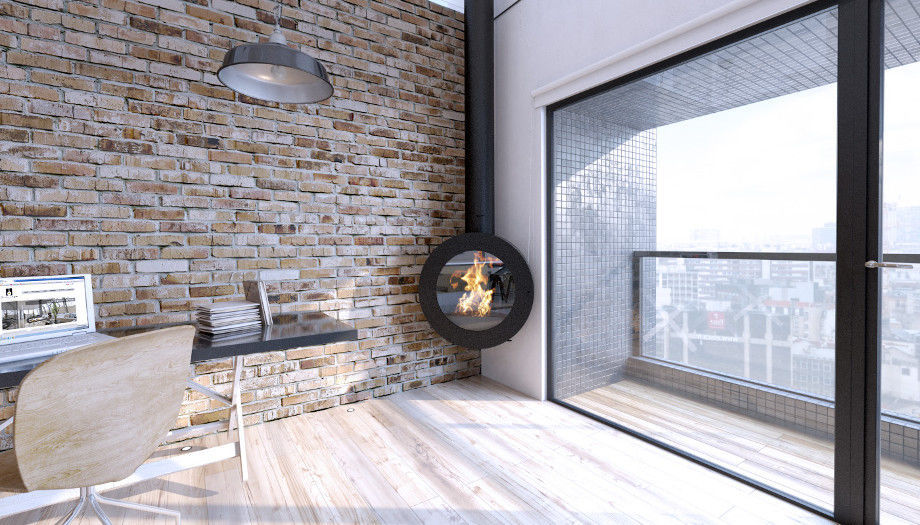 Gaskamin - O’800 - CL Design - modern / geschlossene Feuerstelle