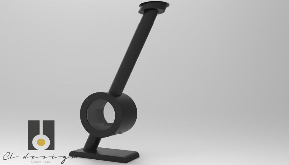 Gaskamin - O’800 - CL Design - modern / geschlossene Feuerstelle