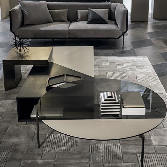 Moderner Couchtisch - NOIR - Shake Design - Messing / rechteckig