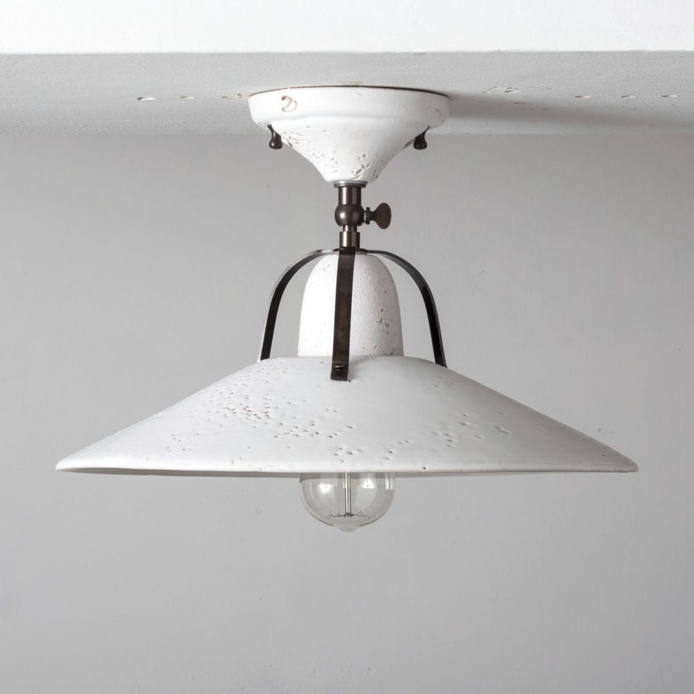Moderner Industrie-Lampenschirm Aus Metall – Schwarzer Hängeschirm Für Edison-Lampen (Ø 30 Cm)