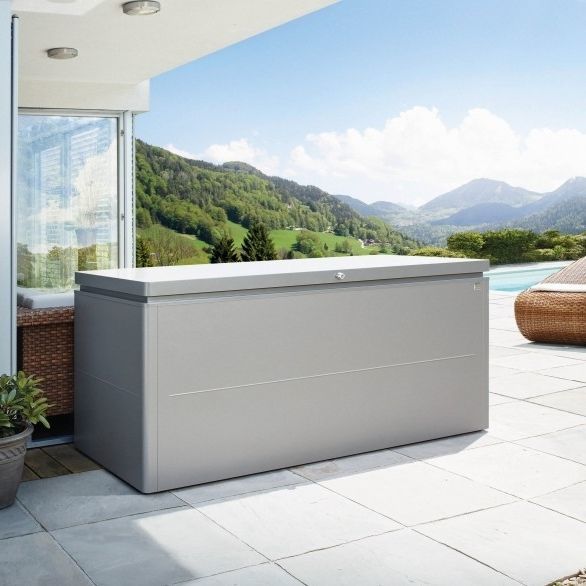 Moderne Truhe LOUNGEBOX® Biohort GmbH für Garten / Aluminium