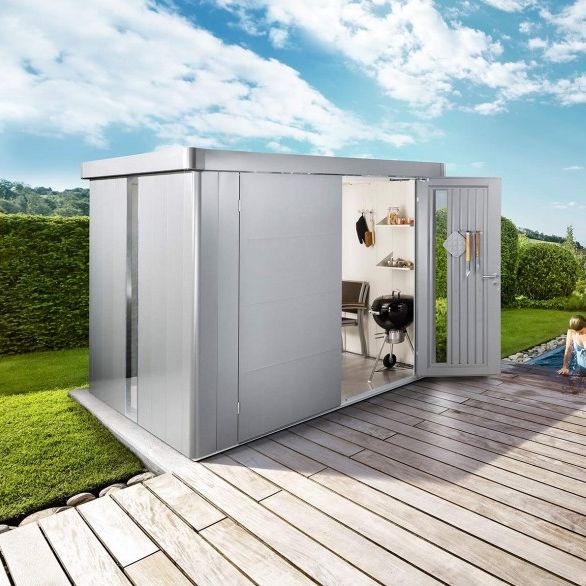HolzGartenhaus NEO Biohort GmbH aus galvanisiertem Stahl