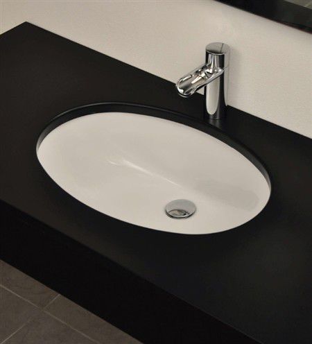 Unterbauwaschbecken / oval / Keramik / modern - KI & KO