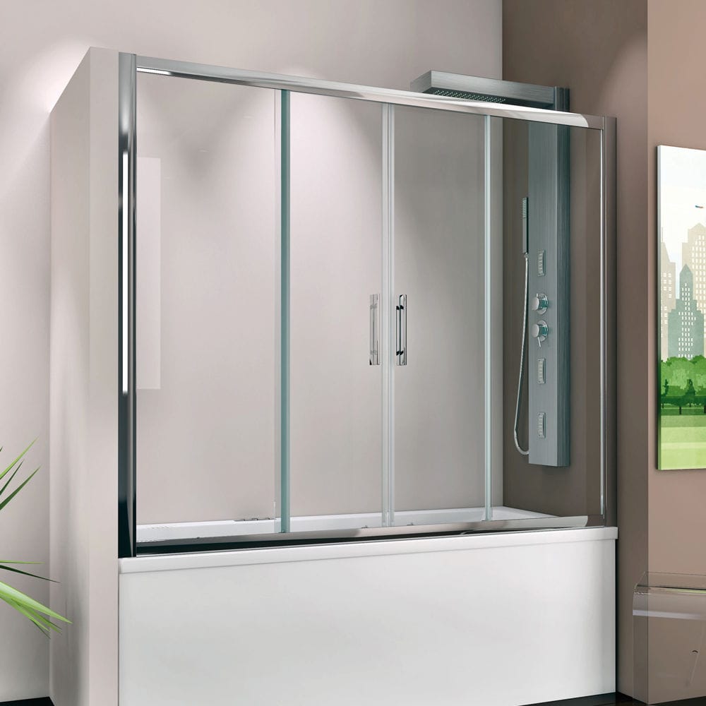 BadewannenDuschwand / Schiebe PRLSV2A THERMO DESIGN eingerahmt