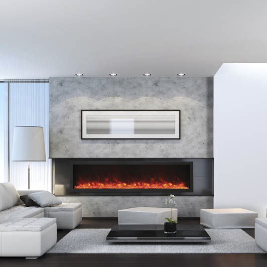 Elektrokamin - BI-88-DEEP-XT - Amantii - modern / geschlossene
